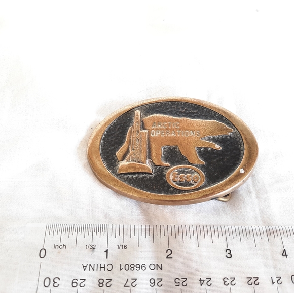 Vintage ESSO belt buckle - Picture 2 of 3
